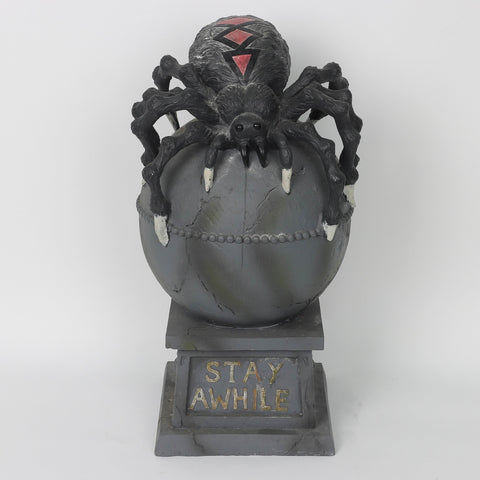 10.25*10.25* 19.5"Tombstone Décor W/Spider