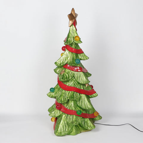 41.5" Christmas Resin Tree Décor – Indoor Holiday Decoration