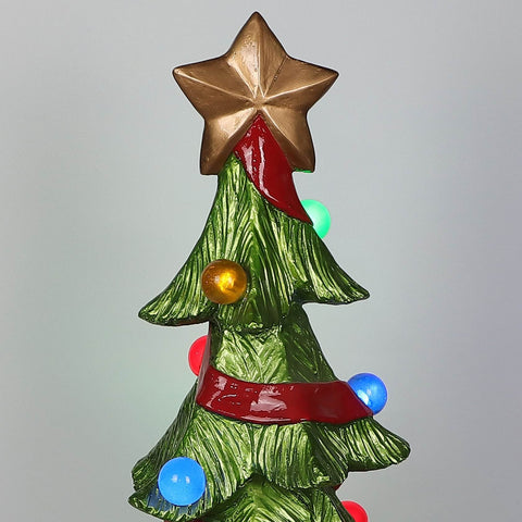 41.5" Christmas Resin Tree Décor – Indoor Holiday Decoration