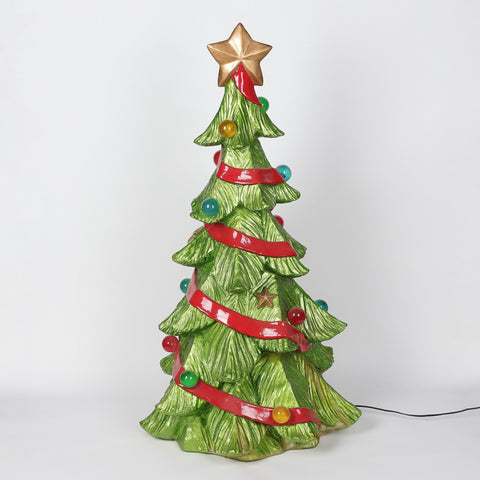 41.5" Christmas Resin Tree Décor – Indoor Holiday Decoration