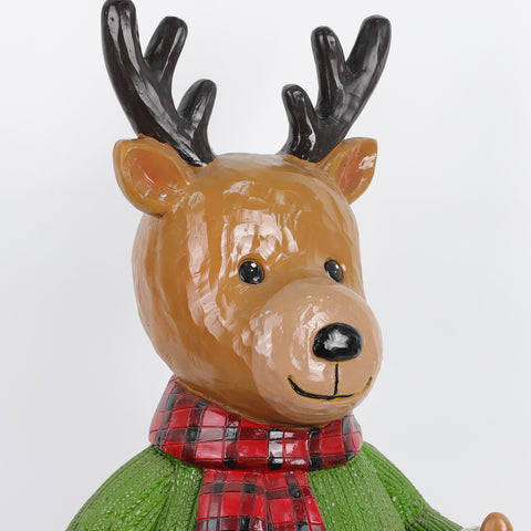 Christmas Resin Reindeer Décor