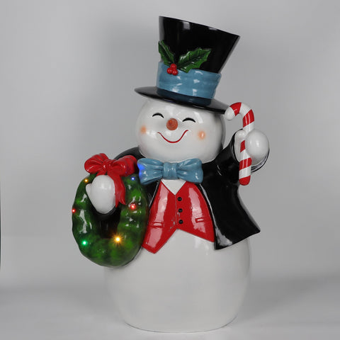 Christmas 26.0*21.0*43.0''Resin Snowman Décor