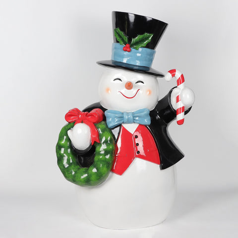 Christmas 26.0*21.0*43.0''Resin Snowman Décor