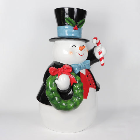 Christmas 26.0*21.0*43.0''Resin Snowman Décor