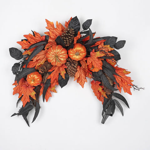 19.0*5.0*24.0'' Fall Garland Wall Hanger W/Pumpkins Décor