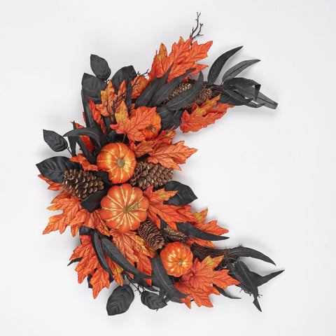 19.0*5.0*24.0'' Fall Garland Wall Hanger W/Pumpkins Décor