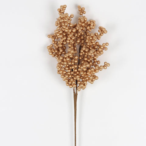Artificial Gold Berry Cuttings Christmas Decoration Branches