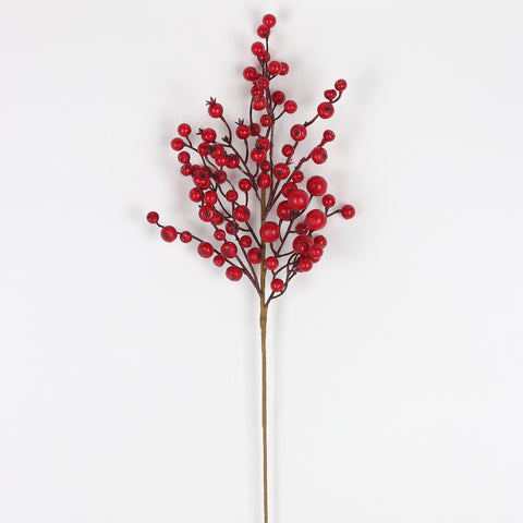 Christmas Berry Spray Pick for Tree, Garland, and Wreath Decor