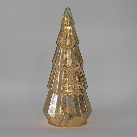 Christmas 5.5*14.0*0.0'' Glass Tree Décor W/Lite