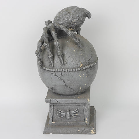 20.5'' Enter At Your Own Risk Tombstone w/ Spider Décor - Outdoor/Indoor Halloween Decoration