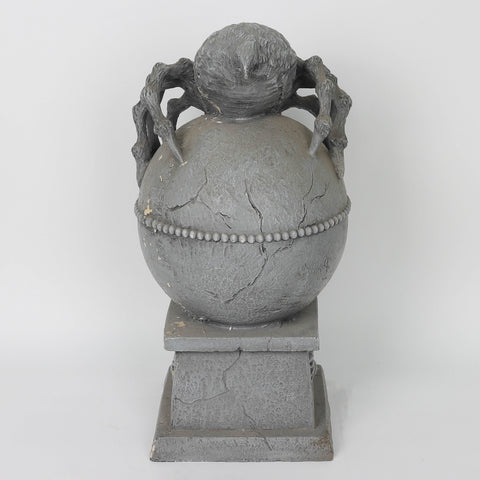 20.5'' Enter At Your Own Risk Tombstone w/ Spider Décor - Outdoor/Indoor Halloween Decoration