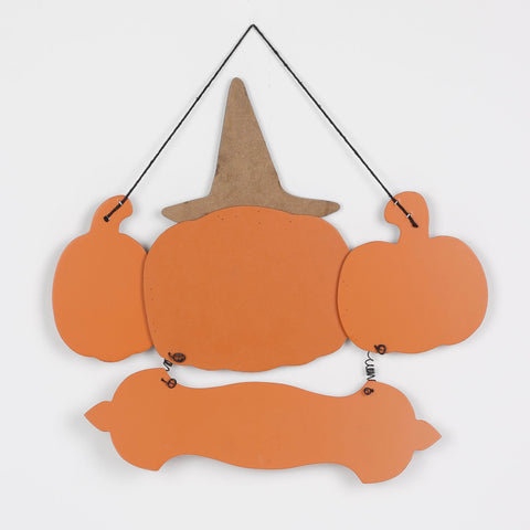 14*0.375*12.625‘’Happy Halloween Pumpkin Wall Hanger Décor