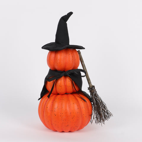 14IN HALLOWEEN FABRIC PUMBKIN