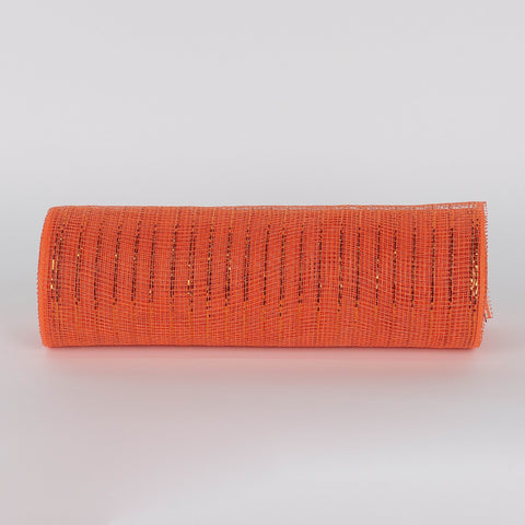 Halloween Polymesh Fabric Rolls: Orange Spooky Decorative Accent
