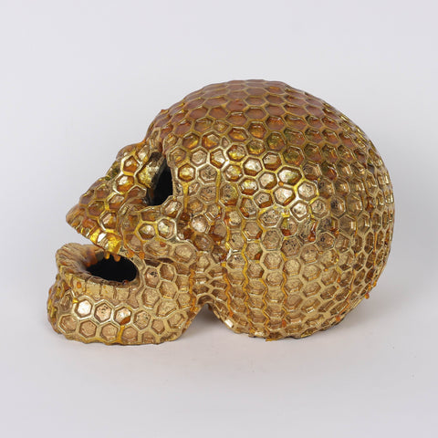5.75*5*6''Gold Skull Décor