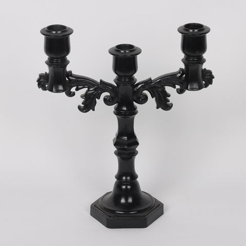 9.75*4.25*11.75'' Black Candle Holder Décor