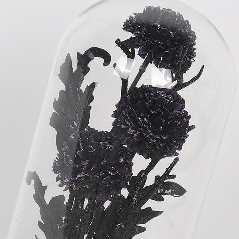 6.25*6.25*12.5''Black Tree Table Décor W/Transparent Cover