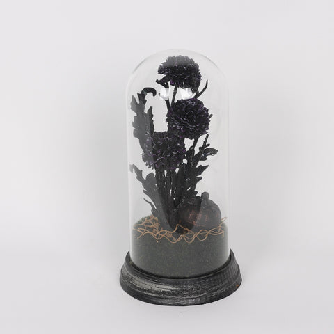 6.25*6.25*12.5''Black Tree Table Décor W/Transparent Cover