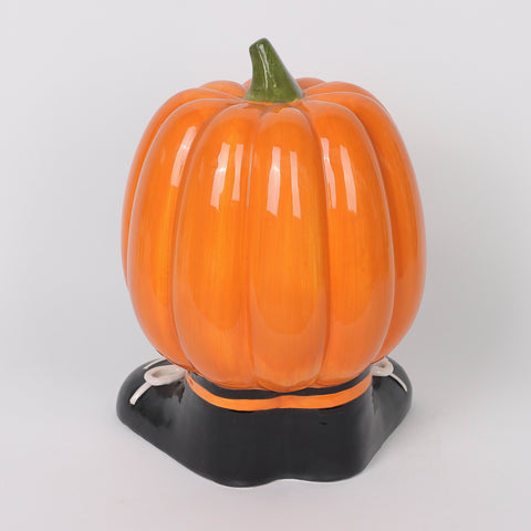8.5*8.0*12.5'' Orange Ceramic Pumpkin Candy Bowl Décor