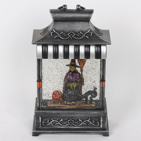 6.5*3.5*10.5'' Witch Water Lantern Décor