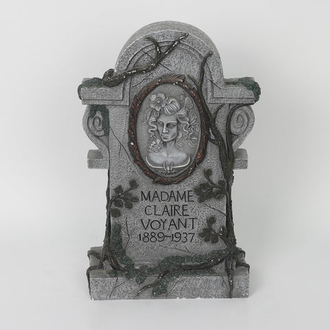 10.2*4.5*16.0''Madame Claire Coyant Tombstone Décor