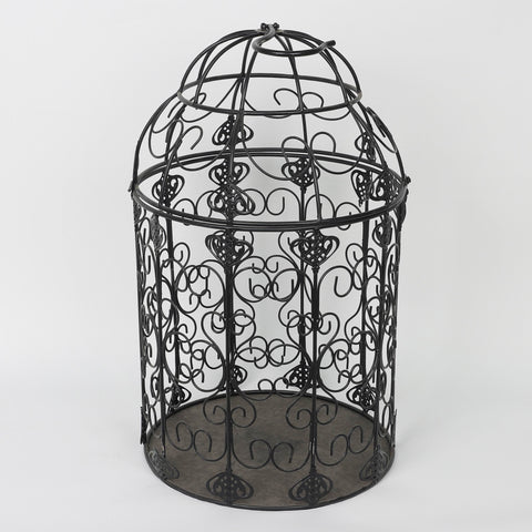 12.0*12.0*28.0''Black Iron Cage Décor