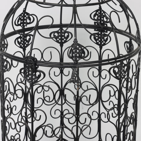 12.0*12.0*28.0''Black Iron Cage Décor