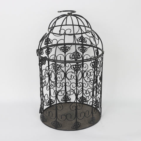 12.0*12.0*28.0''Black Iron Cage Décor