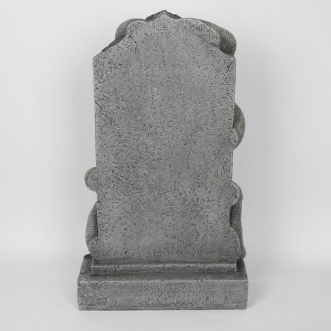 16.0*6.0*27.5''Skull Tombstone Décor W/Snake