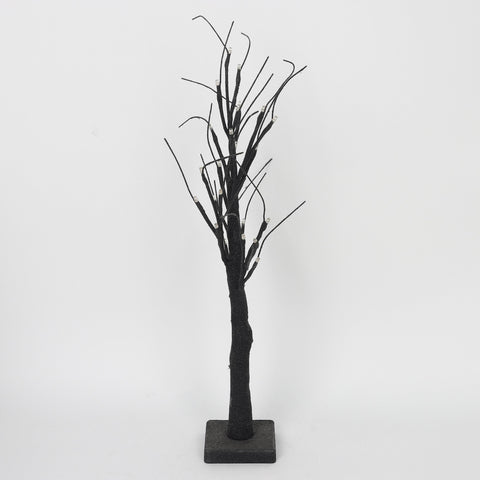 10.0*7.0*24.0'' Balck Tree Trunk W/Lite Décor