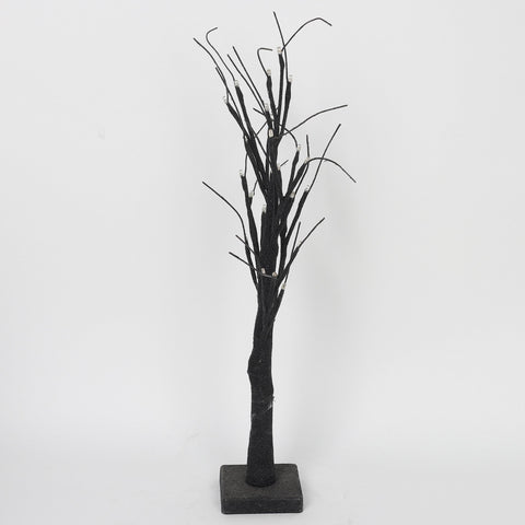 10.0*7.0*24.0'' Balck Tree Trunk W/Lite Décor