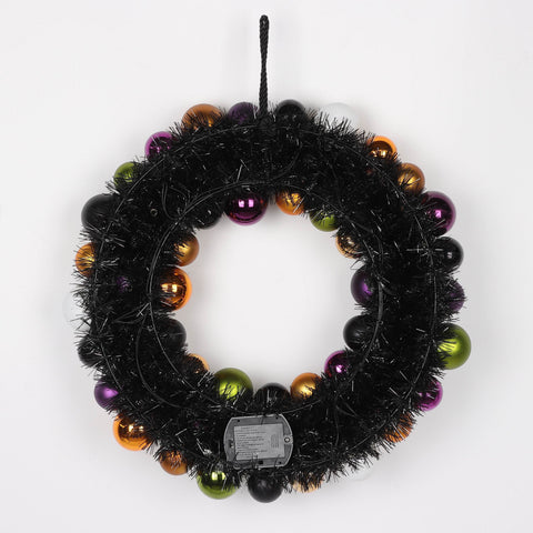 ?17.0*3.0'' Colorful Foam Ball Wreath W/Eyes Décor