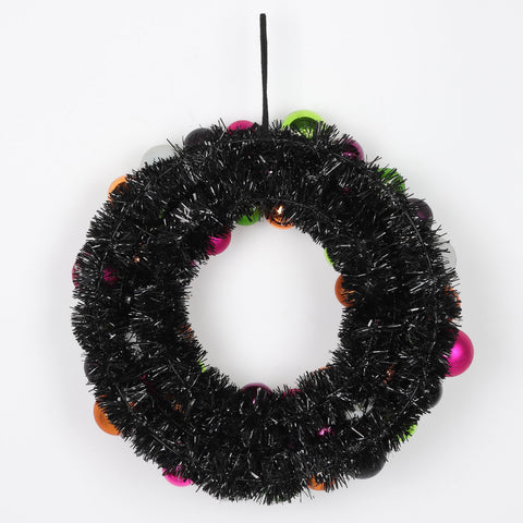 ?15.0*3.0'' Colorful Foam Ball Wreath W/Eyes Décor