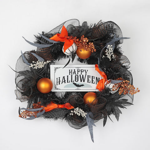 ?22*5'' Happy Halloween Wreath Décor