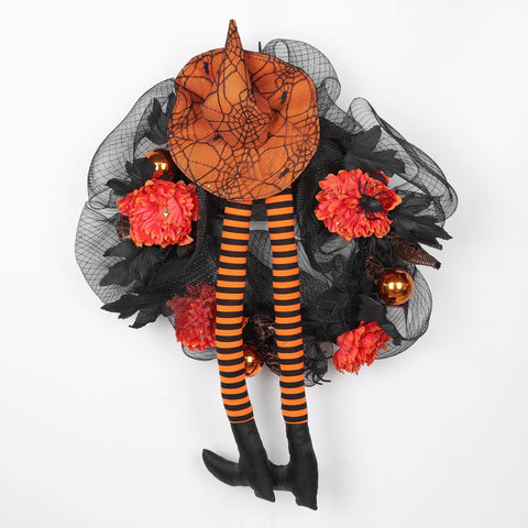 36.0*20.0*4.5''Halloween Witch Leg Wreath Décor