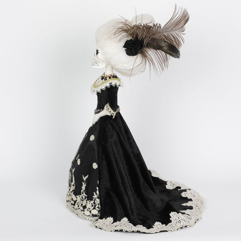 6.5*5.0*19.0''Black Dress The Ghost Bride Décor