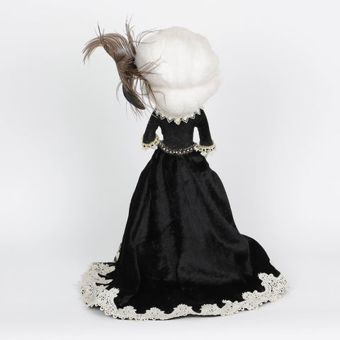 6.5*5.0*19.0''Black Dress The Ghost Bride Décor
