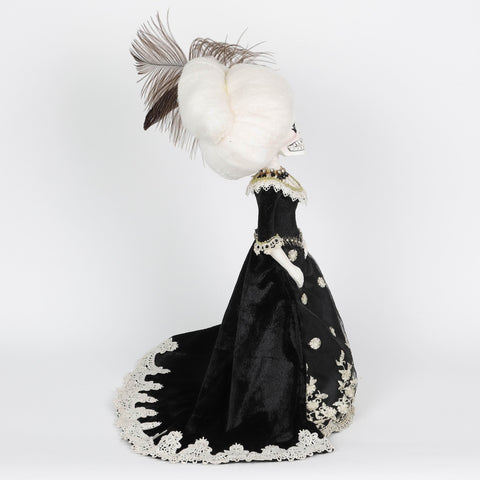 6.5*5.0*19.0''Black Dress The Ghost Bride Décor