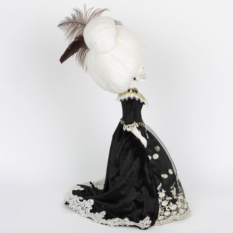 7.0*4.5*20.5''Black Dress The Ghost Bride Décor