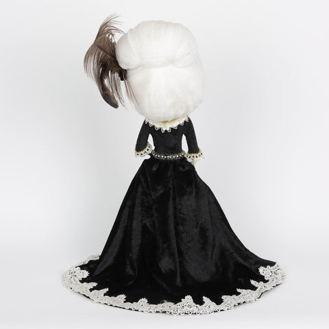 7.0*4.5*20.5''Black Dress The Ghost Bride Décor