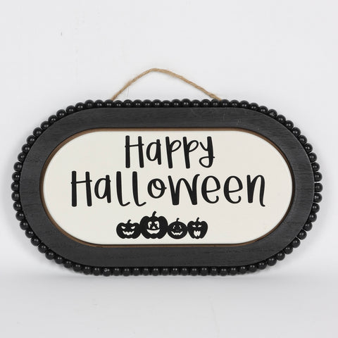 Halloween "Happy Halloween" Oval Wall Hanger Décor