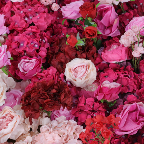 Luxury Flower Wall Backdrop with Roses for Weddings & Events