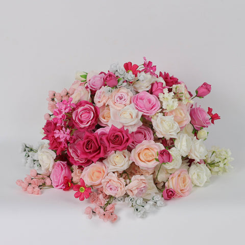 Elegant Flower Ball with Pearl Cotton & Silk Flowers for Wedding & Event Decor