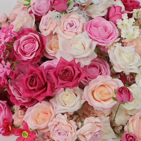 Elegant Flower Ball with Pearl Cotton & Silk Flowers for Wedding & Event Decor