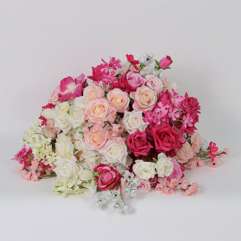 Elegant Flower Ball with Pearl Cotton & Silk Flowers for Wedding & Event Decor