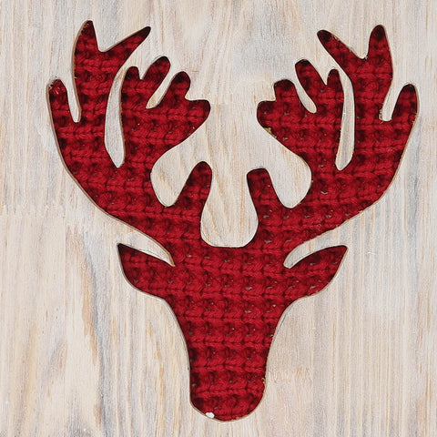 Christmas 13.0*1.0*13.0'' Mdf Wall Décor W/ Deer Head