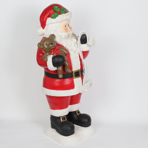 Christmas 13.0*11.0*38.5'' Resin Santa Décor