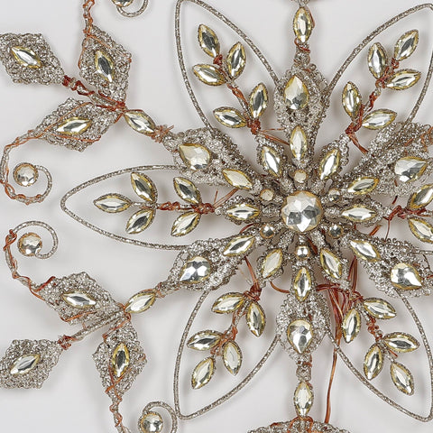 Christmas 21.0*0.2*21.0''Gold Snowflake Décor | Christmas Decor | Festive Holiday Decoration