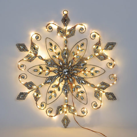 Christmas 21.0*0.2*21.0''Gold Snowflake Décor | Christmas Decor | Festive Holiday Decoration