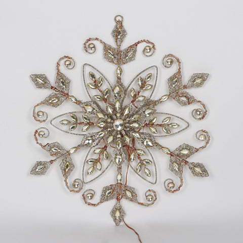 Christmas 21.0*0.2*21.0''Gold Snowflake Décor | Christmas Decor | Festive Holiday Decoration